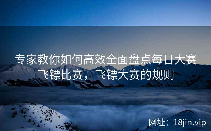 专家教你如何高效全面盘点每日大赛飞镖比赛,飞镖大赛的规则