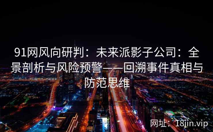 91网风向研判：未来派影子公司：全景剖析与风险预警——回溯事件真相与防范思维